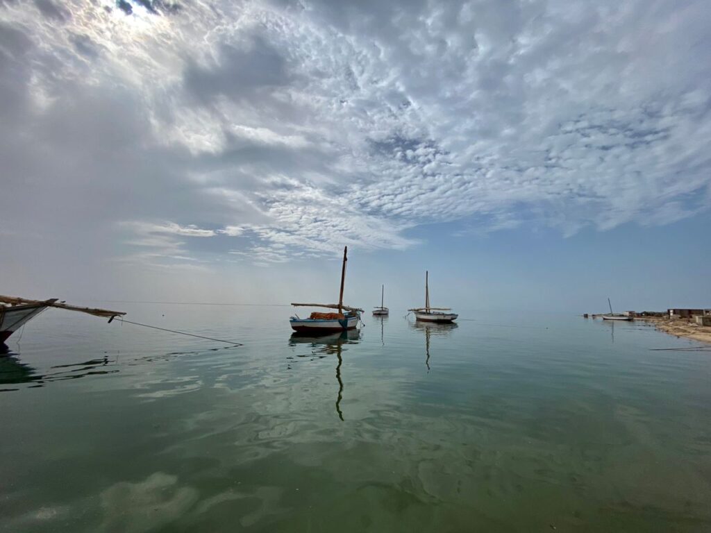 Still Atlantic waters of Iwik