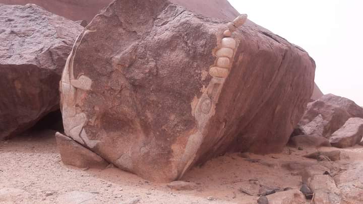 Rock carvings at Ben Aicha