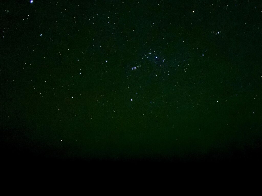 Bright stars in the dark sky at Ben Amera