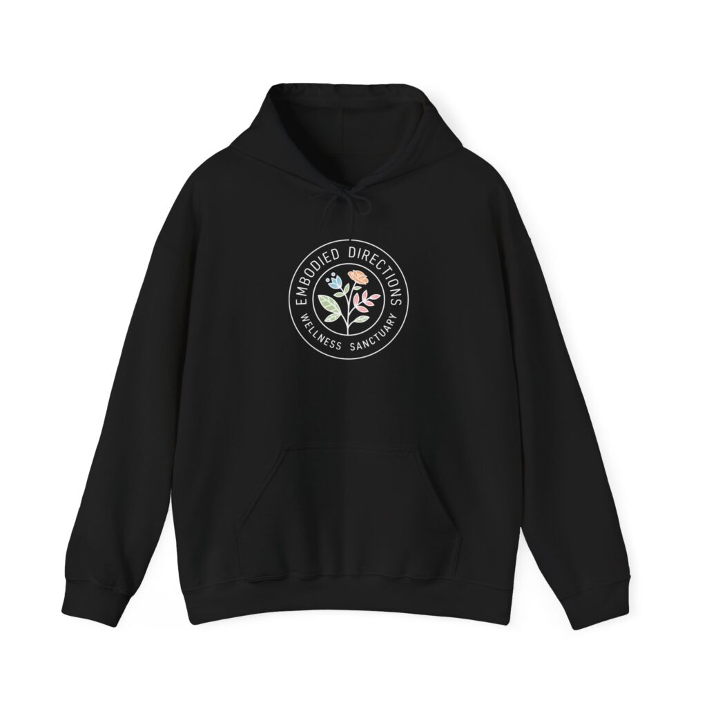 Embodied Directions black hooded sweatshirt