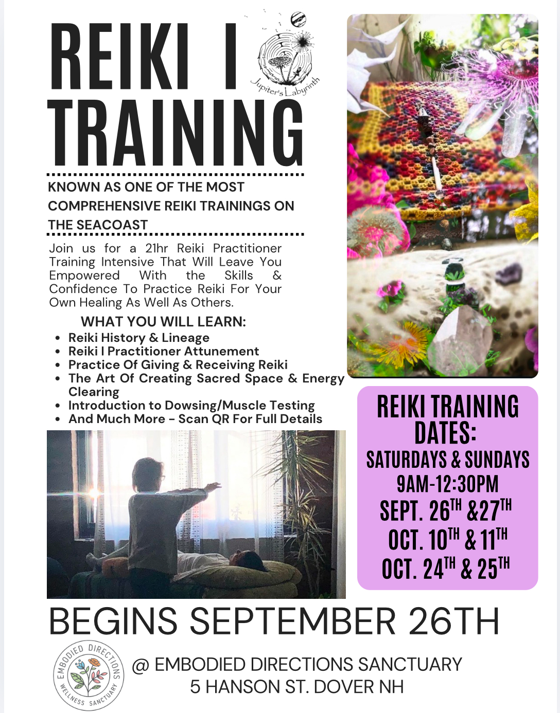 Reiki I Practitioner Training
