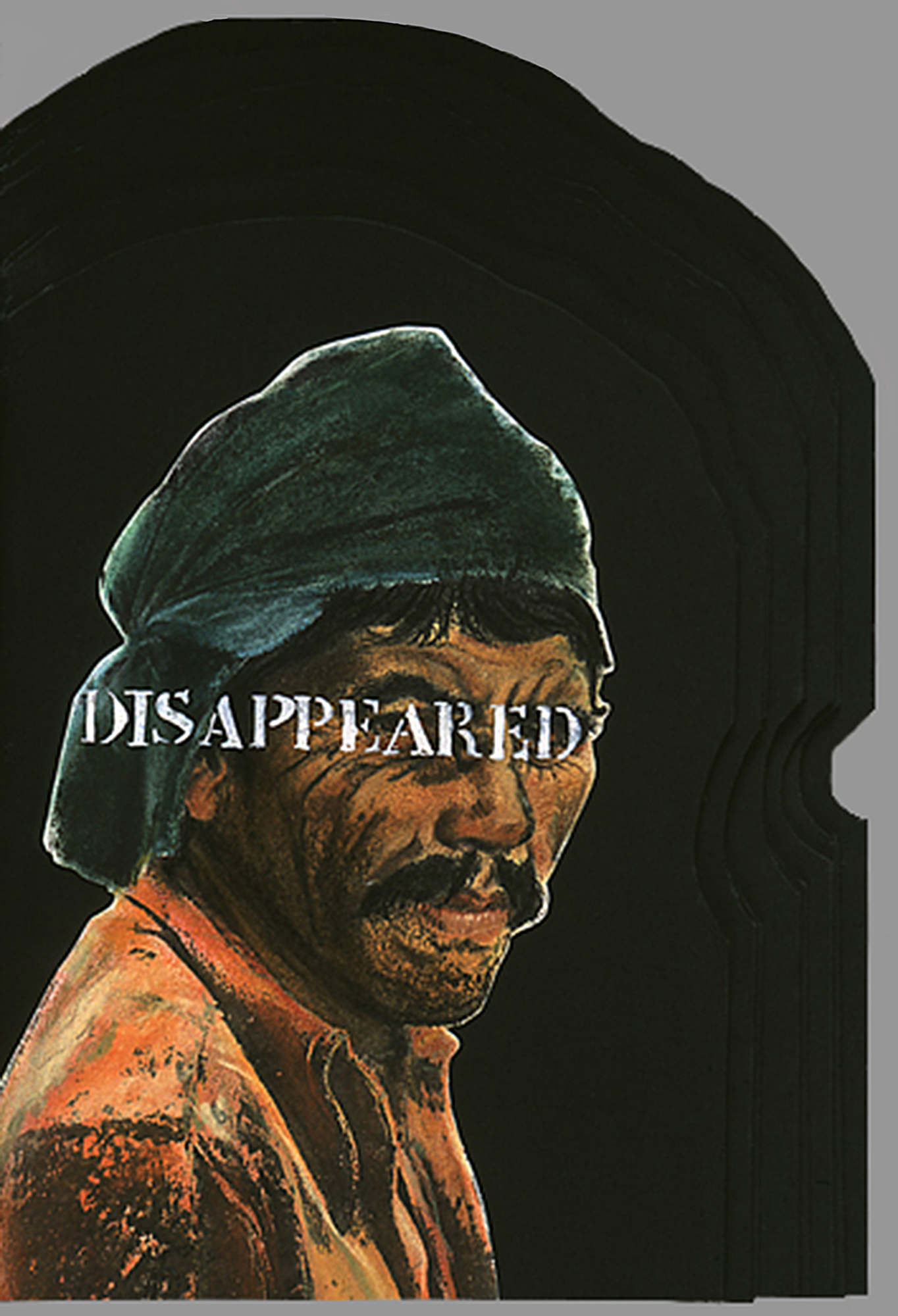Inside page showing a farmer with words "disappeared" over his eyes