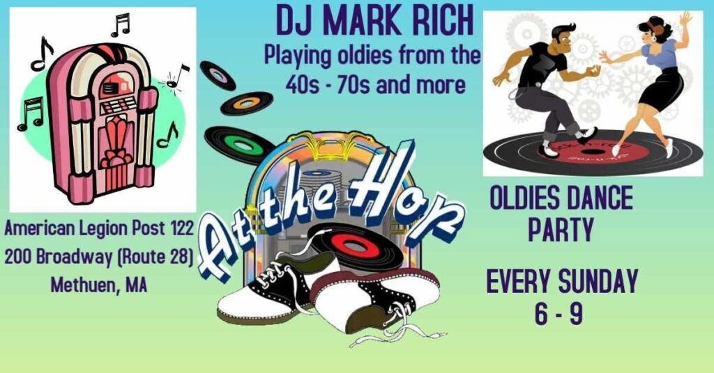 DJ Mark Rich plays on Sundays at American Legion in Methuen