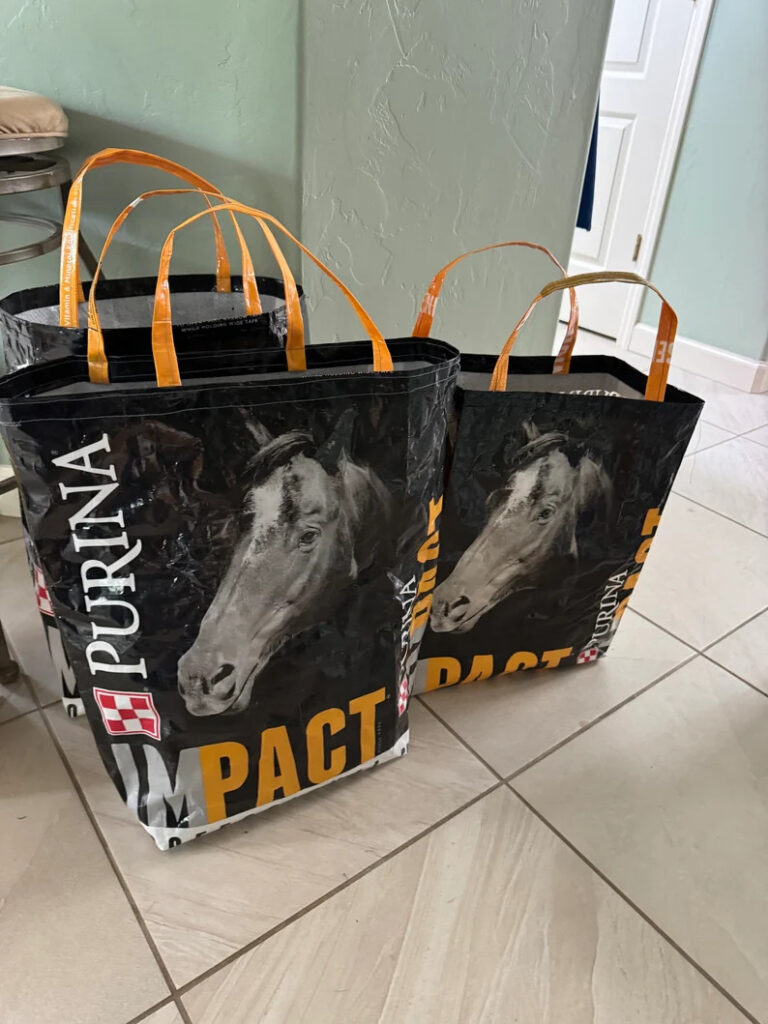 Impact feed tote bags