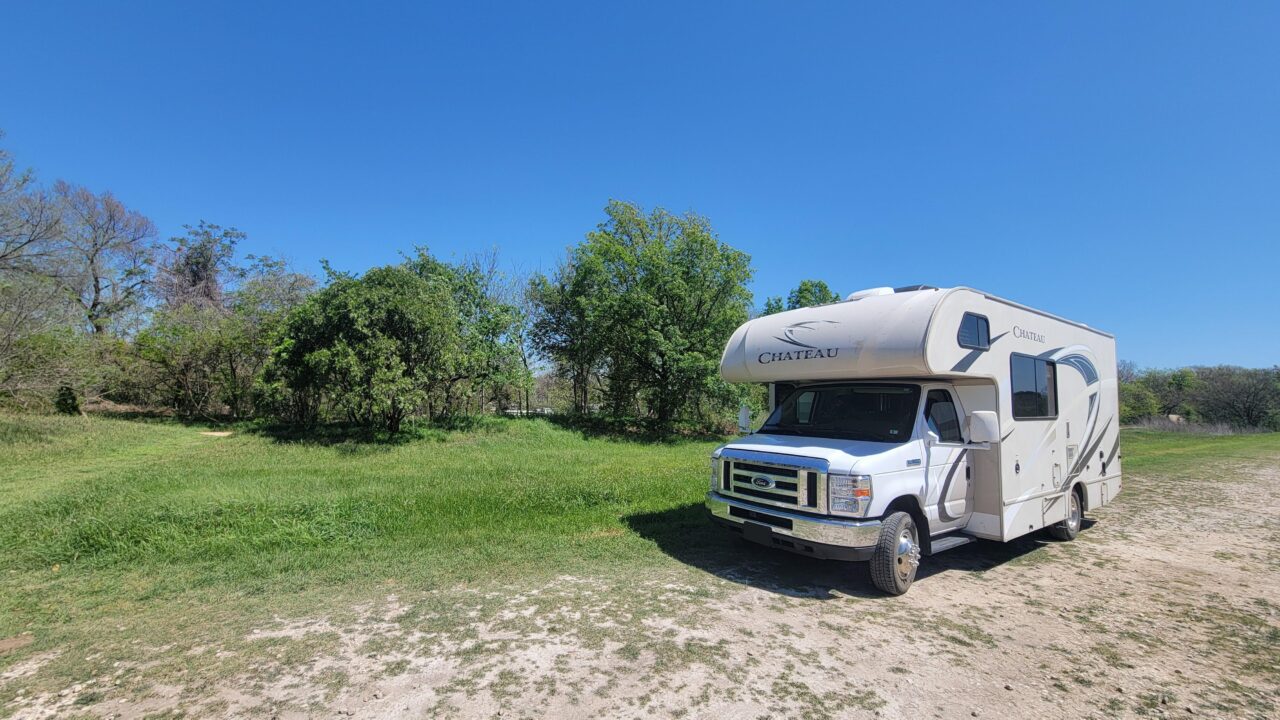 Parked along the greenway in Austin, TX