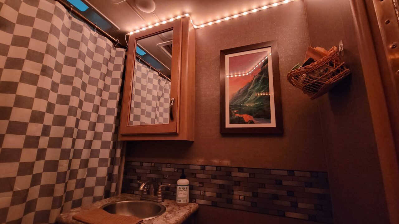 Clover's bathroom lights
